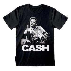 Johnny Cash: Johnny Cash - Finger - Black T-Shirt