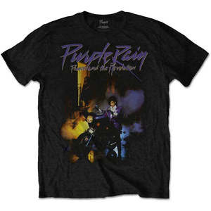 Prince: Prince - Purple Rain - Black T-Shirt