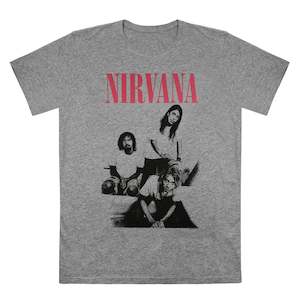 Kurt Cobain: Nirvana - Bathroom - Grey T-Shirt
