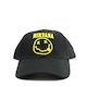 Nirvana - Happy Face - Black Baseball Cap