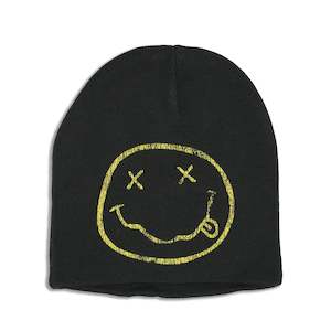 Kurt Cobain: Nirvana - Happy Face - Black Beanie