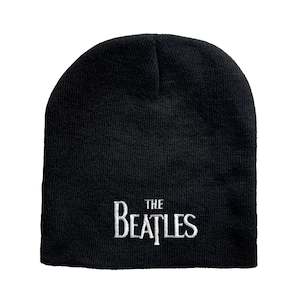 Headwear: The Beatles - Logo - Black Beanie