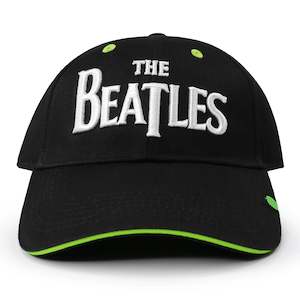 The Beatles: The Beatles - Drop T Logo - Black Baseball Cap