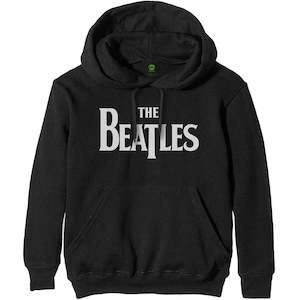 The Beatles: The Beatles - Drop T Logo - Black Pullover Hoodie