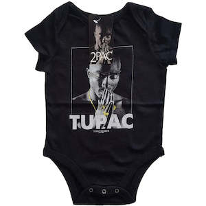 Tupac - Praying - Baby Black Onesie