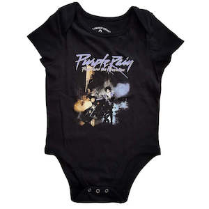 Prince - Purple Rain - Baby Black Onesie