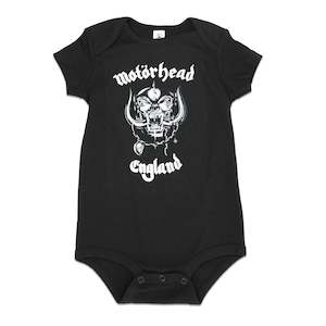 Baby Onesies: Motorhead - England - Baby Black Onesie