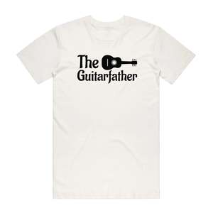 Guitar T Shirts: The Guitarfather - Music T-Shirt - Natural