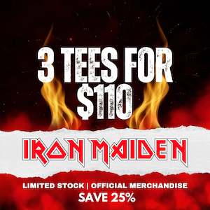 Mystery Bundles: 3 TEES FOR $110 - Iron Maiden - Mystery Bundle