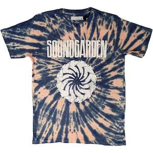 Soundgarden - Logo Swirl - Tie Dye Blue T-Shirt