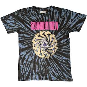 Soundgarden: Soundgarden - Badmotorfinger - Tie Dye Blue T-Shirt