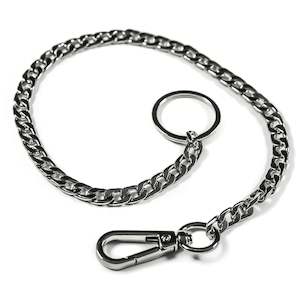 Twisted Thread Silver Cuban Link Wallet Chain