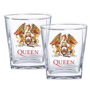 Glass Tumblers Band Merch Drinking Glasses: Queen Spirit Glasses - Set of 2 (Gift Set)