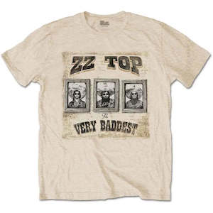 Zz Top: ZZ Top - Very Baddest - Sand T-Shirt