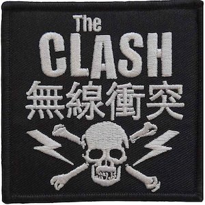 The Clash T Shirts: The Clash Patch - Skull Cross Bones (Iron On)