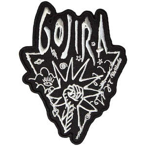 Gojira T Shirts: Gojira Patch - Power Glove (Iron On)