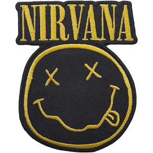 Kurt Cobain: Nirvana Patch - Happy Face Cut Out (Iron On)