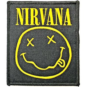 Kurt Cobain: Nirvana Patch - Smiley (Iron On)
