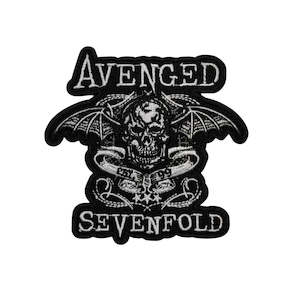 Avenged Sevenfold Patch - Death Bat Banner Cut Out (Iron On)