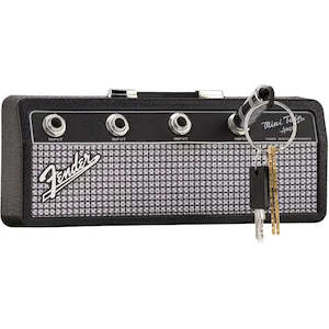 Gifts Accessories: Key Ring Holder For Wall - Jack Rack (Guitar Amp)+ 4x Jack Key Rings