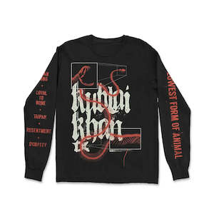 Kublai Khan - Lowest Form of Animal - Black Long Sleeve