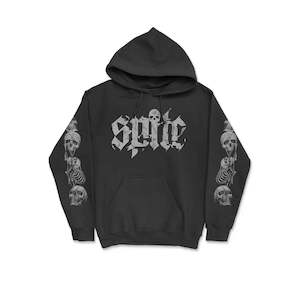 Spite - Skull Pullover - Black Hoodie w/Back Print
