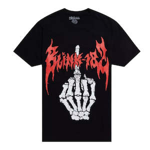 Blink 182 - Middle Finger - Black T-Shirt