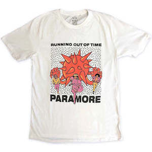 Paramore: Paramore - Running Out of Time - White T-Shirt