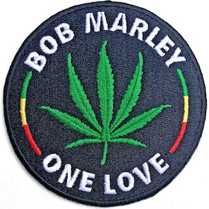 Bob Marley: Bob Marley Patch - Leaf (Iron On)