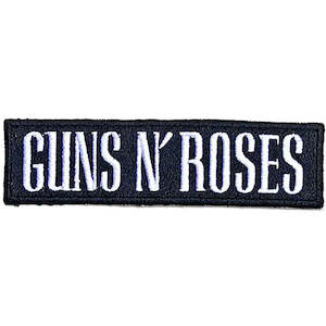 Gifts Under 50: GNR Patch - Black Logo Text (Iron On)
