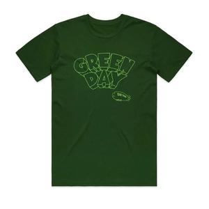 Green Day: Green Day - Bad Year - Forest Green T-shirt