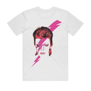 David Bowie: David Bowie - Aladdin Sane - White T-shirt