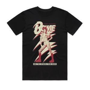 David Bowie: David Bowie - Spiders from Mars - Black T-shirt