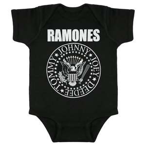 Ramones - Presidential Seal - Baby Black Onesie