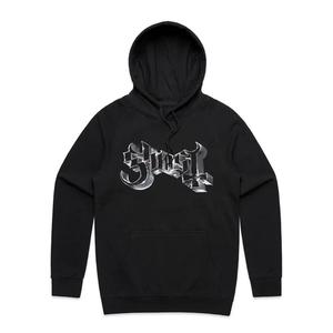 Ghost - Chrome Logo - Black Hoodie