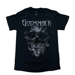 Godsmack - Smoking Skull - Black T-Shirt
