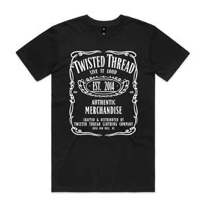 Twisted Thread - Vintage Label - Black T-Shirt