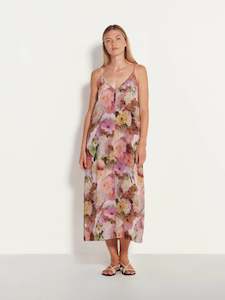 Ladies Dress: Juliette Hogan Always Slip Glass Flower Silk