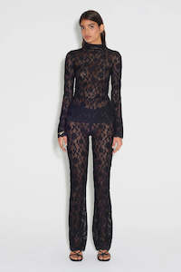 Hansen Gretel: Hansen & Gretel Aire Lace Top Black