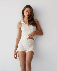 Dear Dylan: Dear Dylan Ribbed Boy Short French Vanilla