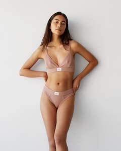 Dear Dylan Ribbed Thong Cameo Brown