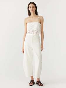 Bassike: Bassike Cotton Lace Cami White