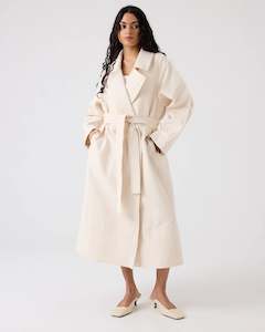 Dominique Healy Theodora Trench Cream