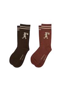 Karen Walker Runaway Girl Socks Dark Brown/Mahogany