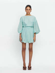 Kivari: Kivari Riley Bubble Hem Mini Dress Mint