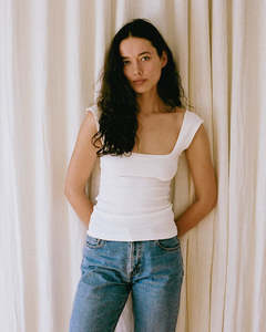 Dominique Healy Naia Tank Off White