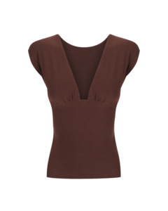 Dominique Healy: Dominique Healy Munroe Tee Chocolate