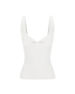 Dominique Healy: Dominique Healy Jill Singlet Off White