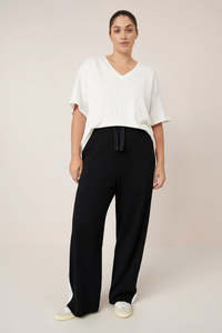 Kowtow Contrast Trackpant Black