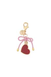 Karen Walker Heart Charm Gold/Red